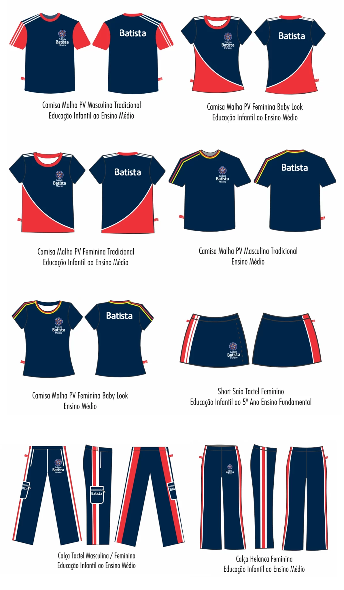Uniformes - Uso Diário